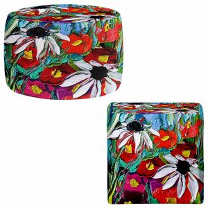 Round and Square Ottoman Foot Stools | Aja Ann - Stories From a Field Act ccxxx