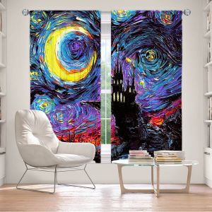 Decorative Window Treatments | Aja Ann - Haunting van Gogh | Harry Potter, Starry Night van Gogh