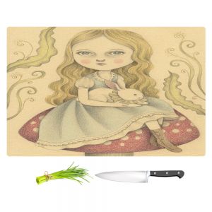 Artistic Kitchen Bar Cutting Boards | Amalia K. - Alice Contemplating