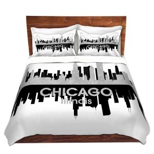 Artistic Duvet Covers and Shams Bedding | Angelina Vick - City IV Chicago Illinois