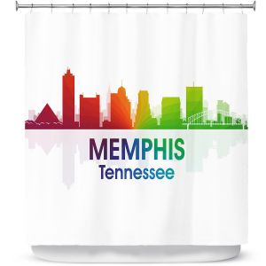 Premium Shower Curtains | Angelina Vick - City I Memphis Tennessee