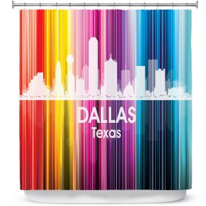 Premium Shower Curtains | Angelina Vick City II Dallas Texas