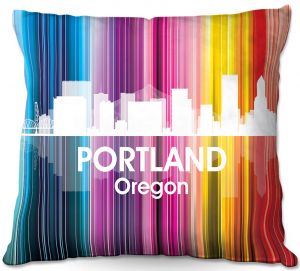 Throw Pillows Decorative Artistic | Angelina Vick - City ll Portland Oregon