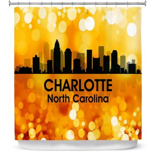 Premium Shower Curtains | Angelina Vick - City lll Charlotte North Carolina
