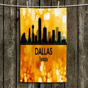 Unique Hanging Tea Towels | Angelina Vick - City lll Dallas Texas | Skyline Downtown