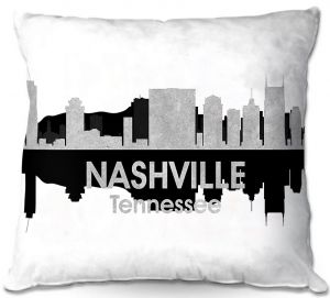 Unique Throw Pillows from DiaNoche Designs by Angelina Vick - City IV Nashville Tennessee | 16X16