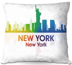 Decorative Outdoor Patio Pillow Cushion | Angelina Vick - City I New York New York