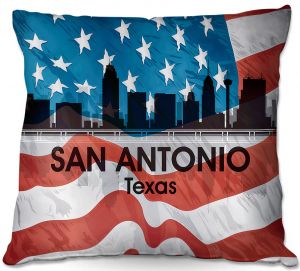 Throw Pillows Decorative Artistic | Angelina Vick - City VI San Antonio Texas