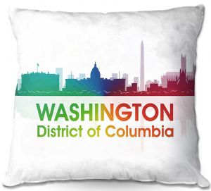 Throw Pillows Decorative Artistic | Angelina Vick - City I Washington DC
