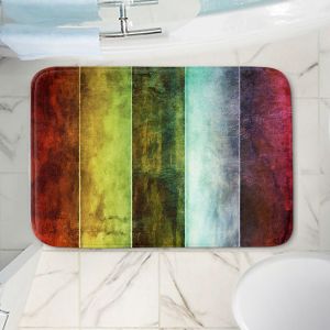 Decorative Bathroom Mats | Angelina Vick - Wind Stripes | rainbow pattern lines