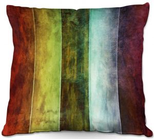 Throw Pillows Decorative Artistic | Angelina Vick - Wind Stripes | rainbow pattern lines