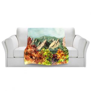 Artistic Sherpa Pile Blankets | Anne Gifford Fall Flatirons