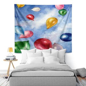 Artistic Wall Tapestry | Anne Gifford - Balloons In Flight