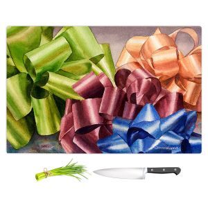 Artistic Kitchen Bar Cutting Boards | Anne Gifford - Bows 2 | Christmas, Birthday, Present