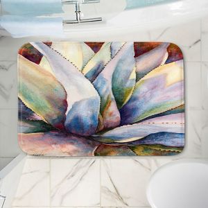 Decorative Bathroom Mats | Anne Gifford - Tritone Yucca | Leaves Plants Desert
