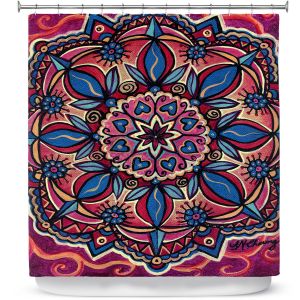 Premium Shower Curtains | Ann Marie Cheung - Mandala Love | Pattern flower spiritual