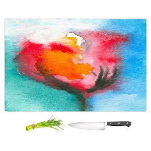 Artistic Kitchen Bar Cutting Boards | Brazen Design Studio - Abstract Tulip | Flowers Nature Abstract