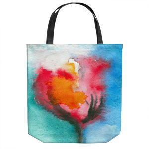 Unique Shoulder Bag Tote Bags | Brazen Design Studio - Abstract Tulip | Flowers Nature Abstract
