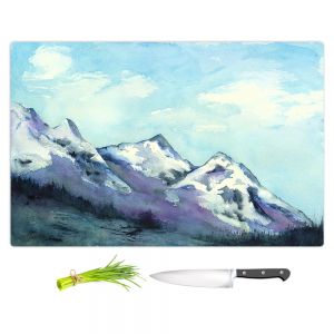 Artistic Kitchen Bar Cutting Boards | Brazen Design Studio - Rocky Mountains | landscape nature