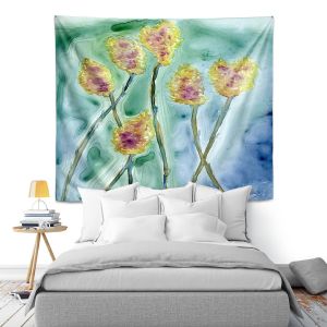 Artistic Wall Tapestry | Brazen Design Studio - Yellow Star Thistle | Plants Flowers Nature