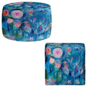 Round and Square Ottoman Foot Stools | Carrie Schmitt - Be Wild Flowers