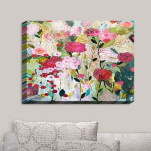 Decorative Canvas Wall Art | Carrie Schmitt - Wild Rose | Abstract Flowers