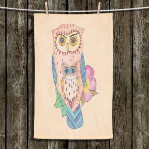 Unique Bathroom Towels | Catherine Holcombe - Southwest Owls I
