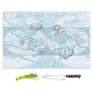 Artistic Kitchen Bar Cutting Boards | Catherine Holcombe - Terralight Blue
