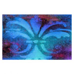Decorative Floor Covering Mats | China Carnella - Bleu de Sparkle | fleur de lit symbol shape outline
