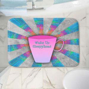 Decorative Bathroom Mats | China Carnella - Coffee Wake Up | cup outline quote