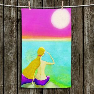 Unique Hanging Tea Towels | China Carnella - Mermaid Moon | Fantasy Make Believe