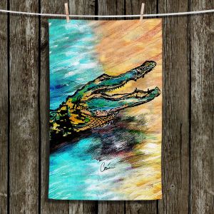 Unique Bathroom Towels | Corina Bakke - Alligator