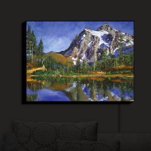 Nightlight Sconce Canvas Light | David Lloyd Glover - Mountain Stillness | landscape mountain nature