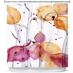 Premium Shower Curtains | Dawn Derman - Autumn Leaves | Nature
