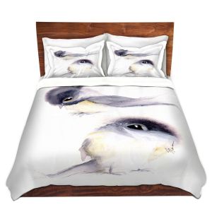 Artistic Duvet Covers and Shams Bedding | Dawn Derman - Behind You | Animals Birds Nature