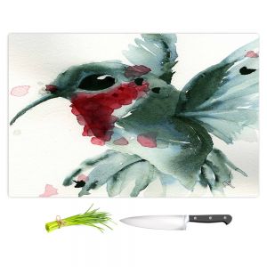 Artistic Kitchen Bar Cutting Boards | Dawn Derman - Christmas Hummingbirds II