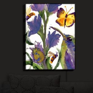 Nightlight Sconce Canvas Light | Dawn Derman - Hummingbirds Butterflies