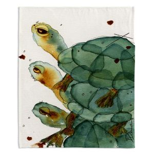 Decorative Fleece Throw Blankets | Dawn Derman - Turtle Crush