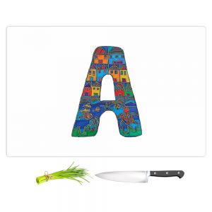 Artistic Kitchen Bar Cutting Boards | Dora Ficher - Alphabet Letter A