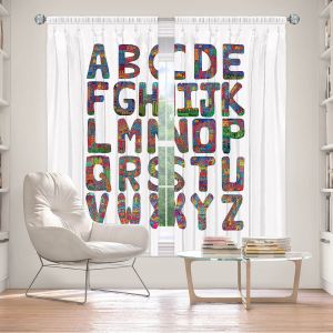 Decorative Window Treatments | Dora Ficher ABC Alphabet