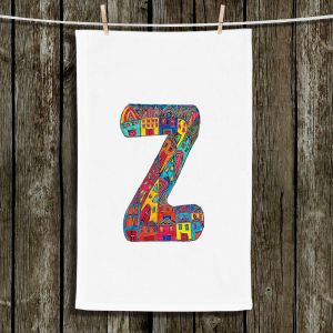 Unique Hanging Tea Towels | Dora Ficher - Alphabet Letter Z | Children Letters
