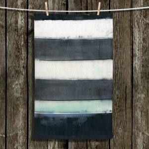Unique Bathroom Towels | Dora Ficher - Not Always Black or White 1 | Abstract stripes shapes grunge