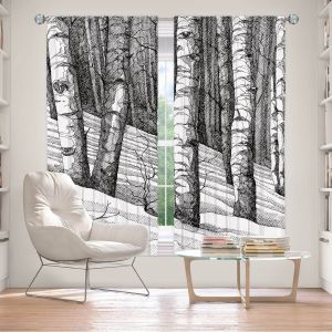 Decorative Window Treatments | Gerry Segismundo - Dont Snowboard Here | landscape snow trees forest