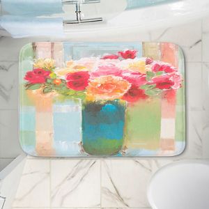 Decorative Bathroom Mats | Hooshang Khorasani - Bouquet of Love | still life painting flowers vase