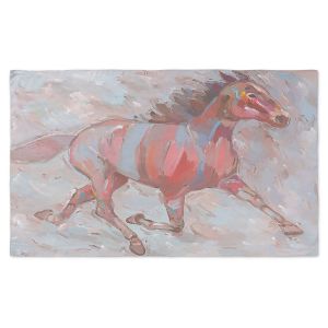 Artistic Pashmina Scarf | Hooshang Khorasani - Full Stride Ahead Horses | Animals Horse