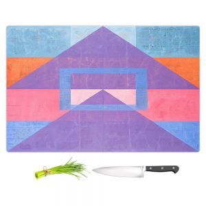 Artistic Kitchen Bar Cutting Boards | Hooshang Khorasani - Geometric Joy | lines pattern geometric