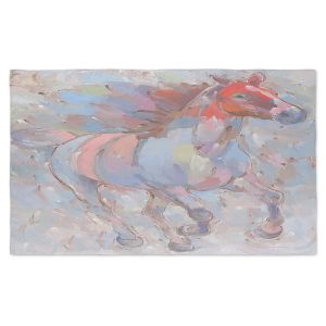 Artistic Pashmina Scarf | Hooshang Khorasani - Ready to Soar III Horses | Animals Horse