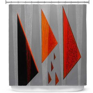 Premium Shower Curtains | Jennifer Baird - Drift | abstract surreal shapes