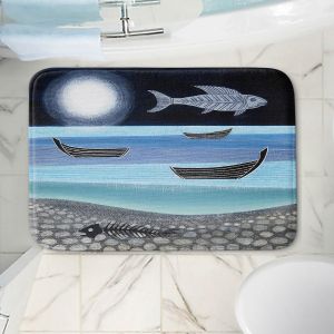 Decorative Bathroom Mats | Jennifer Baird - Ghost Fish | nature water ocean sealife
