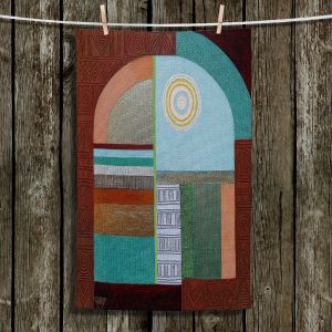 Unique Hanging Tea Towels | Jennifer Baird - Structure Experience | building abstract shapes arch